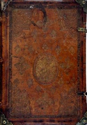 Tłoczona złotem oprawa krakowska „Mszału rzymskiego”, wydanego w Wenecji w 1593 r., fot. K. Kowalik