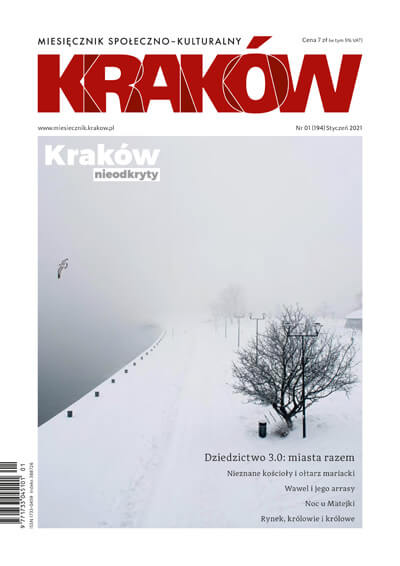 Okładka - Miesięcznik Kraków, styczeń 2021